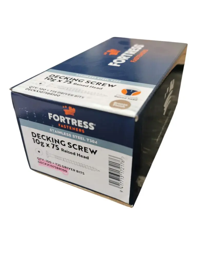 10G x 75 Rsd Csk Torx Deck Screws Bronze (100)