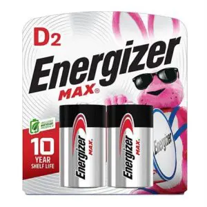 Energizer Max D Batteries 2Pk