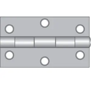 75mm x 50mm Loose Pin Hinge Zinc Plate