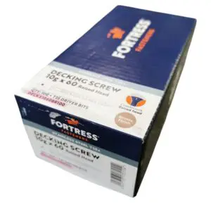 10G x 60 Rsd Csk S/S Deck Screws & Bit (100)