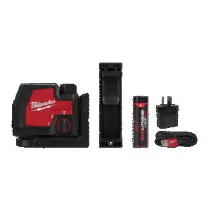 MIL USB Red LITHIUM CROSS LINE LASER KIT