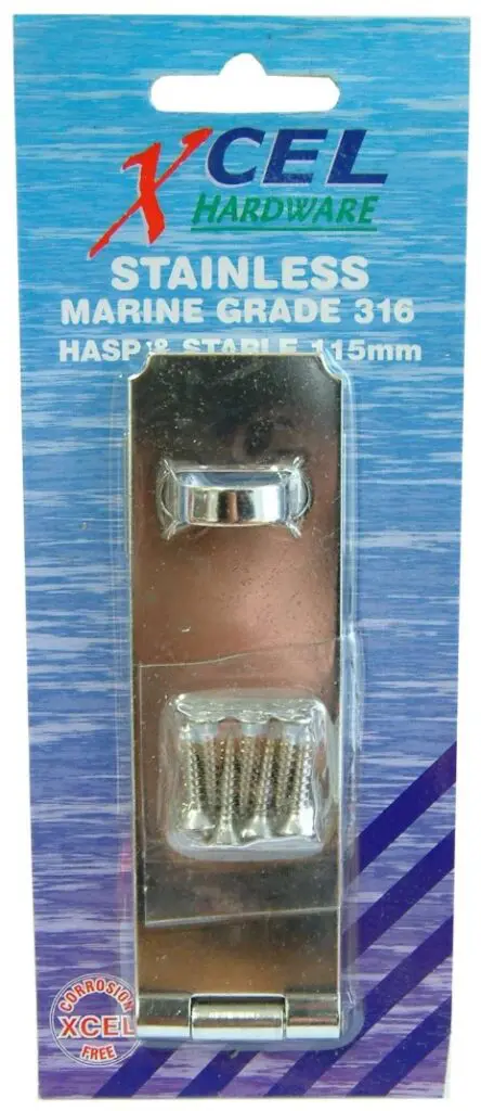 Hasp And Staple S/S 115mm Xcel
