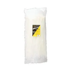 Crscnt 370mm x 7.5mm Natural Cable Ties