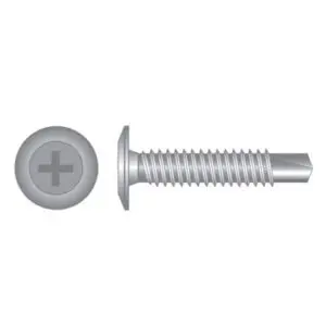 10g -16tpi x 16mm Wafer HD Phillips Self-Drilling Screw Class 4