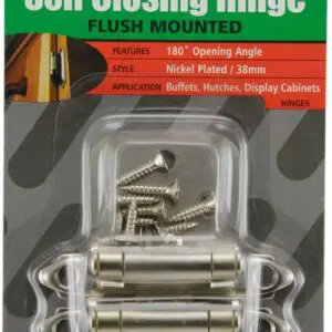 Hinge Self Closing Flush Mounted 38mm NP