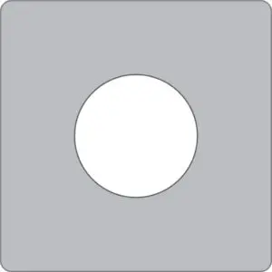 10mm x 50mm x 50mm x 3mm Square Washer HD Galv