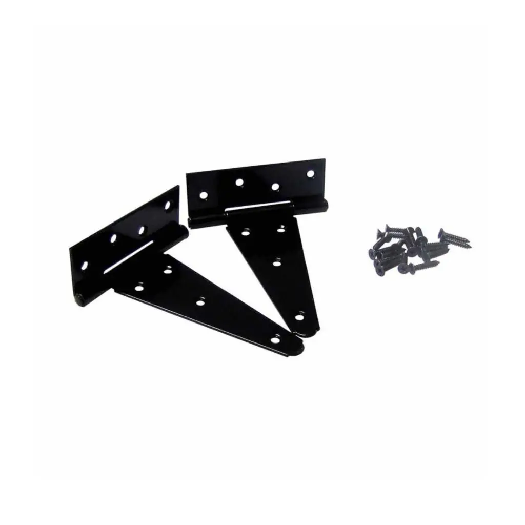 T Hinge 200MM Black H/D
