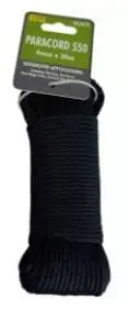 Paracord 4mm x 30M Black