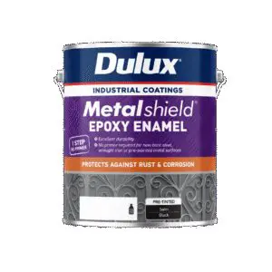 Dulux Metalshield Epoxy Enamel Satin Bla