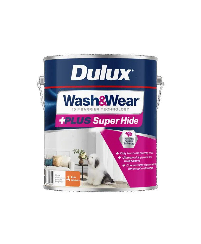 Dulux W&W Plus Super Hide L/Shn Viv Wht4