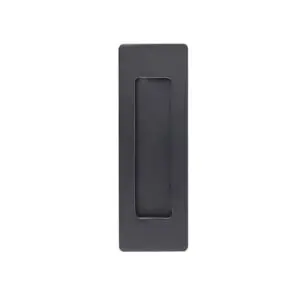 Windsor Flush Pull Handle Blk 126 x 42mm
