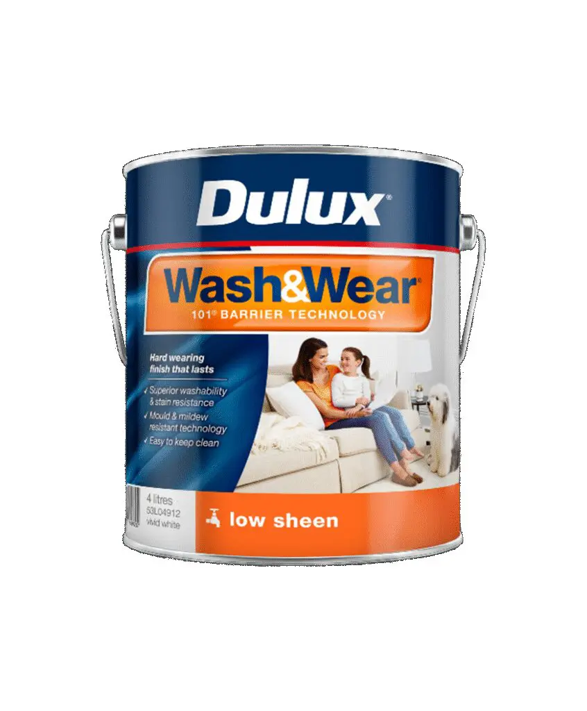 Dulux W&W Low Sheen Viv White 4L