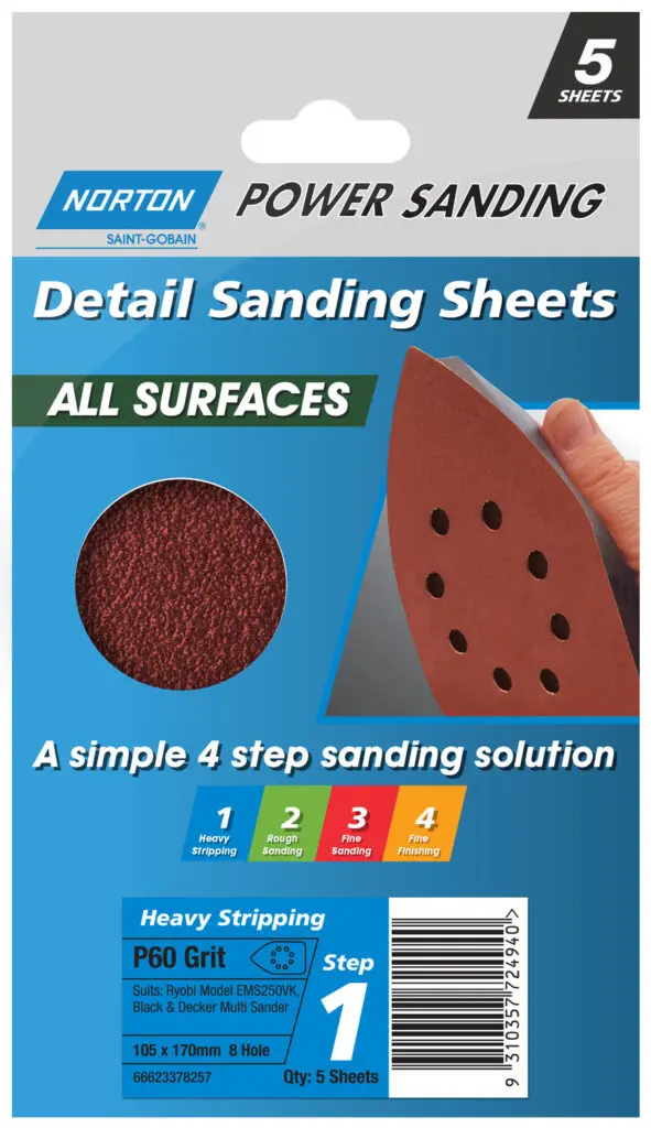 Multi-Sander Sheets P60 Pk5