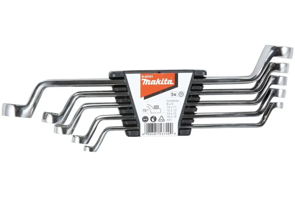 Makita Double Box Wrench 5PC Set