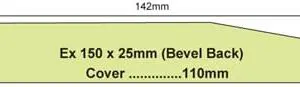 142 x 18 Bevelback Wb H3.1 P/P 6.3m
