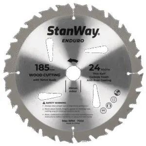 Stanway Enduro Circ Saw Blade 185 x 20 24T