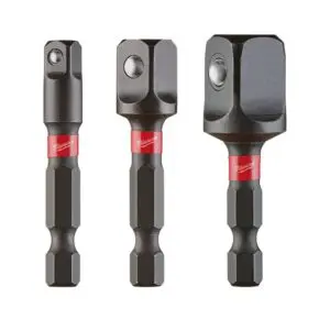 Mil Shockwave 3pce Socket Adapter Mil Shockwave 3pce Adapter Set 1/4 3/8 1/2
