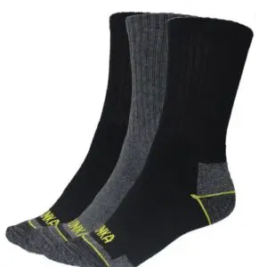 Industrial Work Sock 3 Pkt Blk/Charcoal