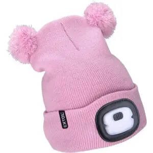 Childrens Beanie With Light Pink