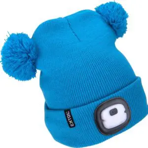 Childrens Beanie With Light Blue
