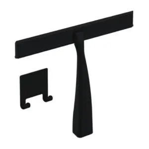 Como Shower Wiper with Holder Matt Black