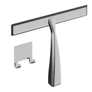Como Shower Wiper with Holder Chrome