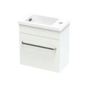 Pacific vanity 400 Wall RH White