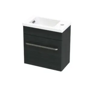 Pacific vanity 400 Wall RH Ch/Oak