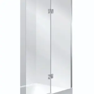 Symphony Bath Screen 2Panel 1000mm Sliva BC1000SI 1525mm High