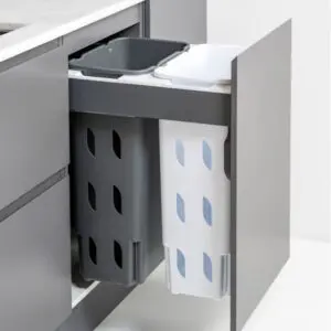 VCBC 450 Double Laundry Hamper Melamine 1 Drawer