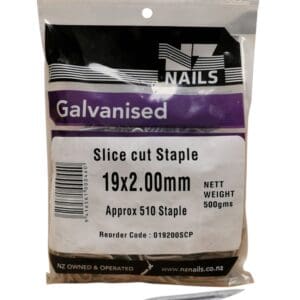 19 x 2.0 Slice Cut Staples 500g