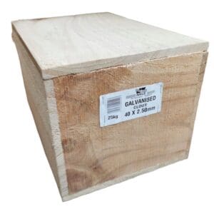 40 x 2.5 Clouts Galv 25kg Nails
