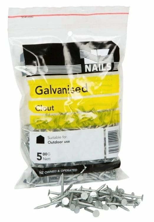 Handclouts 40 x 2.5 Clouts Galv 500g Nails - ITM Stratford