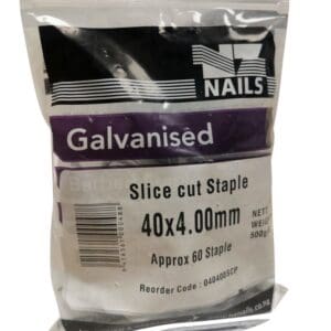 40 x 4.0 Slice Cut Staples 500g