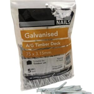 75 x 3.15 Galv Decking Nails 500g