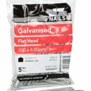 100 x 4.0 F/H Galv 500g Nails
