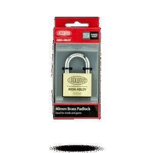 Padlock Brass 40mm Lockwood