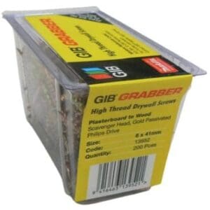 Gib Grabber 6x41 Loose Screw Box 200