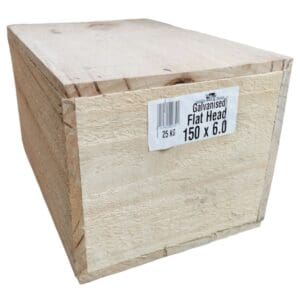 150 x 6.0 F/H Galv 25kg Nails