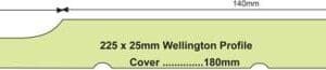 215 x 19 Wellington Rustic Weatherboard Per Metre