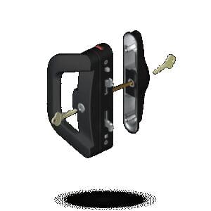 Lockwood Sliding Door Handle Dble Lock