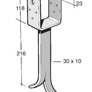 B135 Post/Bearer Bracket
