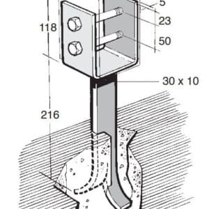 B138 Post/Bearer Bracket