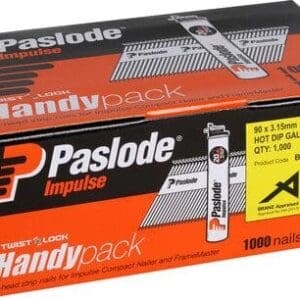 Paslode Imp 90mm Galv H/Pack 1000 Cell