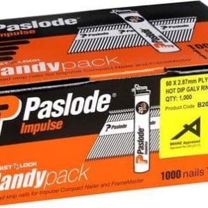 Paslode Imp 60mm Plygrip Galv H/Pack 1000
