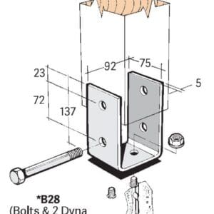 B28 Post/Bearer Bracket