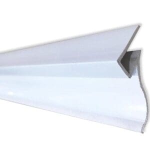 Pvc 4.75mm Bath Moulding 1Pc White 2.5m