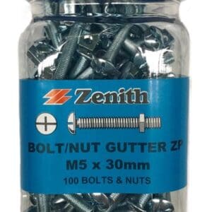Zenith Gutter Bolt M5 X 30 ZP
