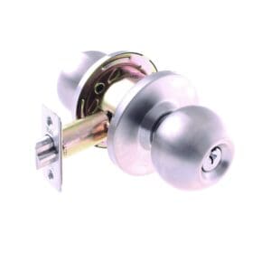 Yale Commercial Orbit Knob Entrance Set S/S 70mm Backset