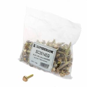 Electro Galv Screw Type 17 14 x 35mm (100)